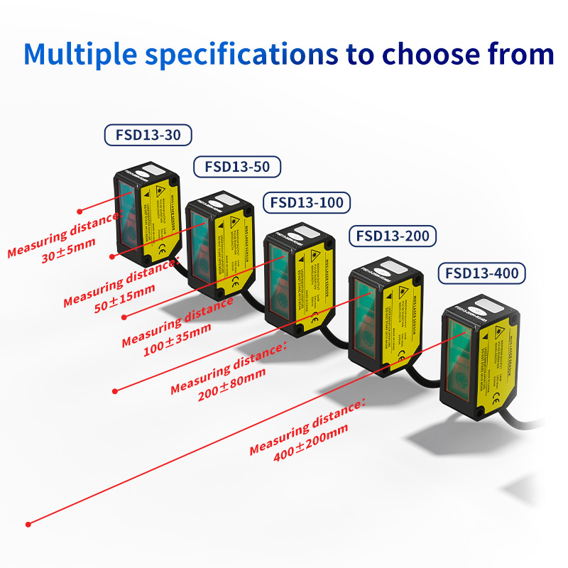 Laserowy czujnik przemieszczenia serii FSD13